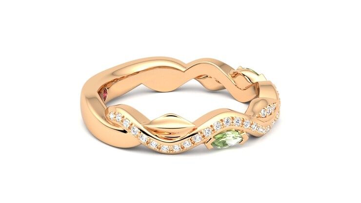 Taylor & Hart Lapelis Wedding Ring 360 degree image 9