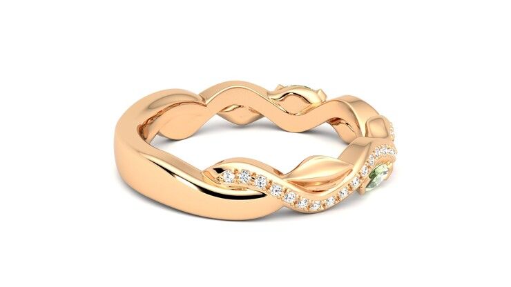 Taylor & Hart Lapelis Wedding Ring 360 degree image 11