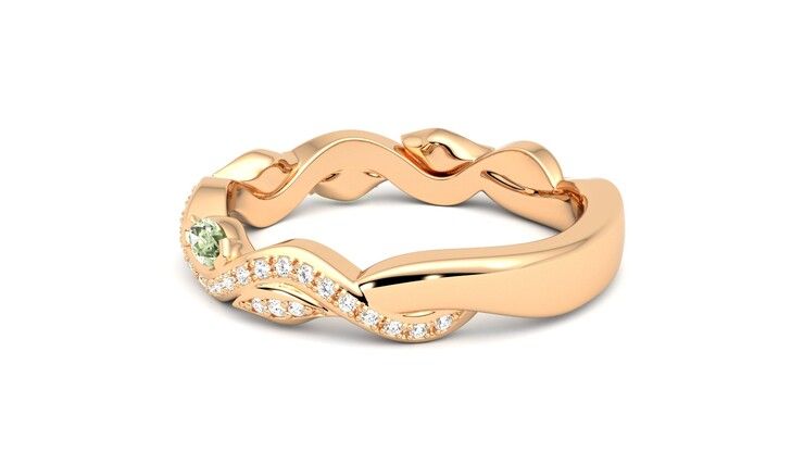 Taylor & Hart Lapelis Wedding Ring 360 degree image 19
