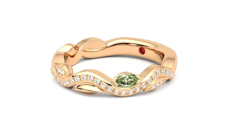 Taylor & Hart Lapelis Wedding Ring 360 degree image 24