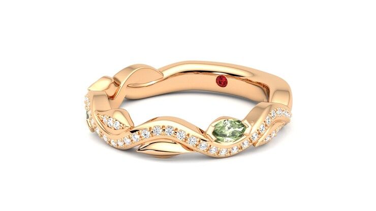 Taylor & Hart Lapelis Wedding Ring 360 degree image 25