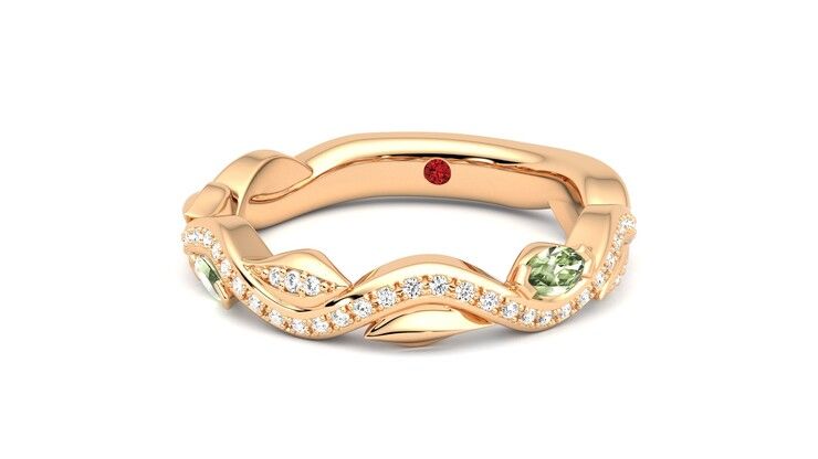 Taylor & Hart Lapelis Wedding Ring 360 degree image 27