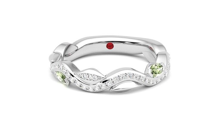 Taylor & Hart Lapelis Wedding Ring 360 degree image 0