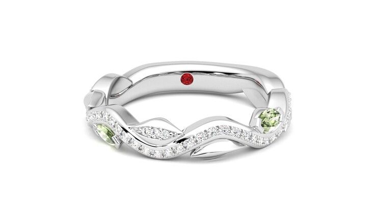 Taylor & Hart Lapelis Wedding Ring 360 degree image 1
