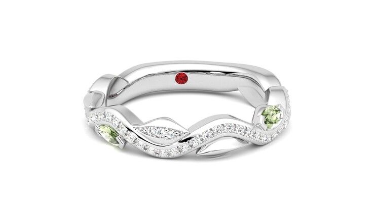 Taylor & Hart Lapelis Wedding Ring 360 degree image 2