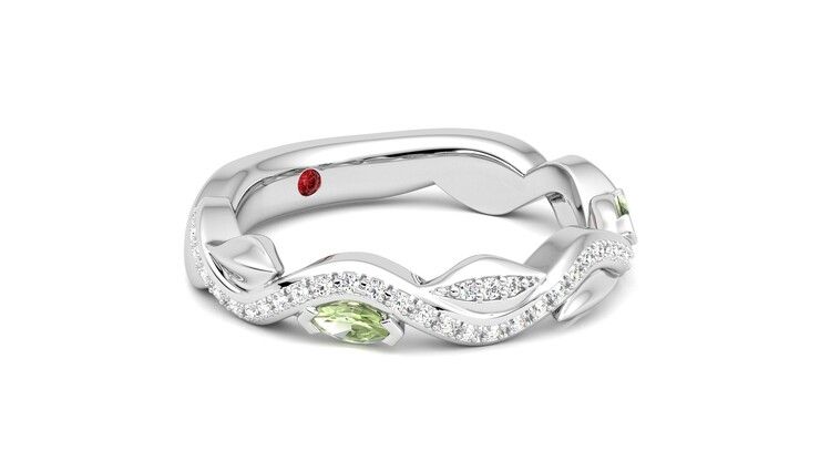 Taylor & Hart Lapelis Wedding Ring 360 degree image 6