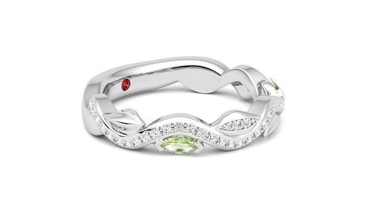 Taylor & Hart Lapelis Wedding Ring 360 degree image 7