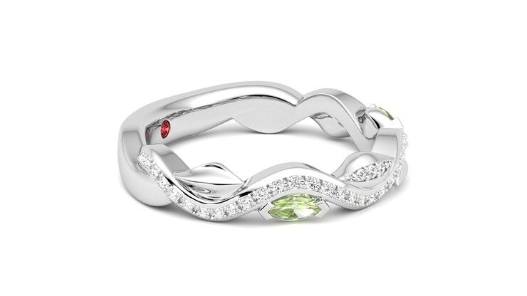 Taylor & Hart Lapelis Wedding Ring 360 degree image 8