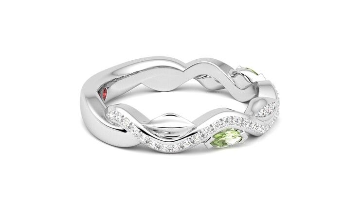 Taylor & Hart Lapelis Wedding Ring 360 degree image 9