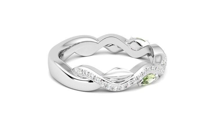 Taylor & Hart Lapelis Wedding Ring 360 degree image 10