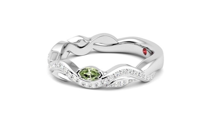 Taylor & Hart Lapelis Wedding Ring 360 degree image 22