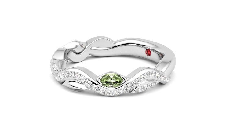 Taylor & Hart Lapelis Wedding Ring 360 degree image 23