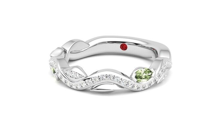 Taylor & Hart Lapelis Wedding Ring 360 degree image 26