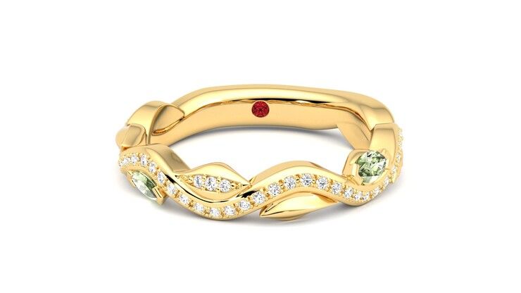 Taylor & Hart Lapelis Wedding Ring 360 degree image 0