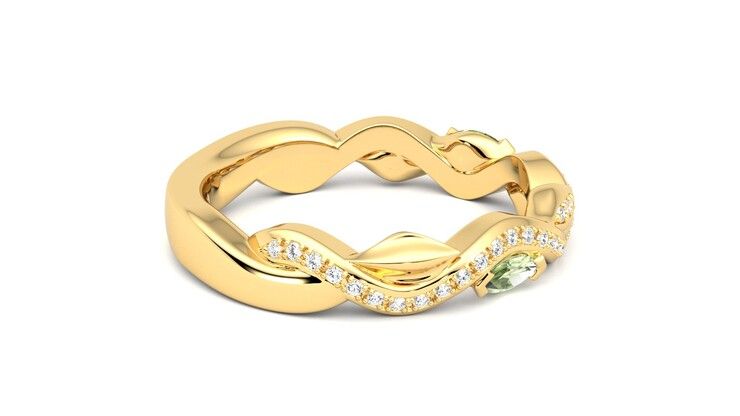 Taylor & Hart Lapelis Wedding Ring 360 degree image 10