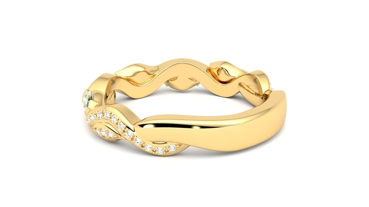 Taylor & Hart Lapelis Wedding Ring 360 degree image 18