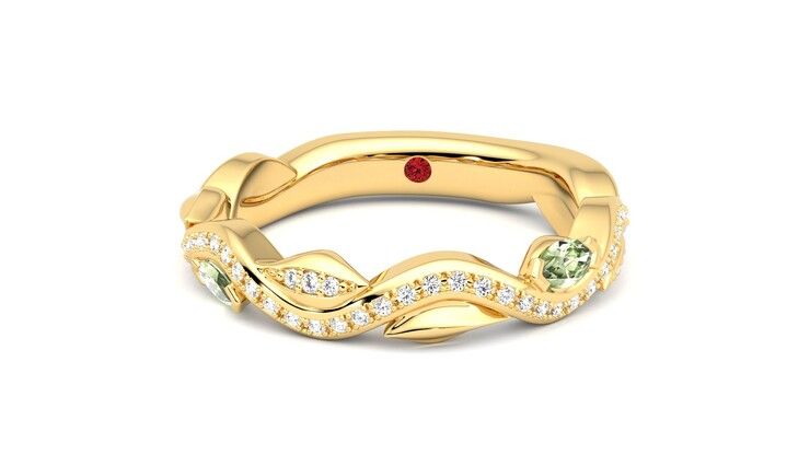 Taylor & Hart Lapelis Wedding Ring 360 degree image 28