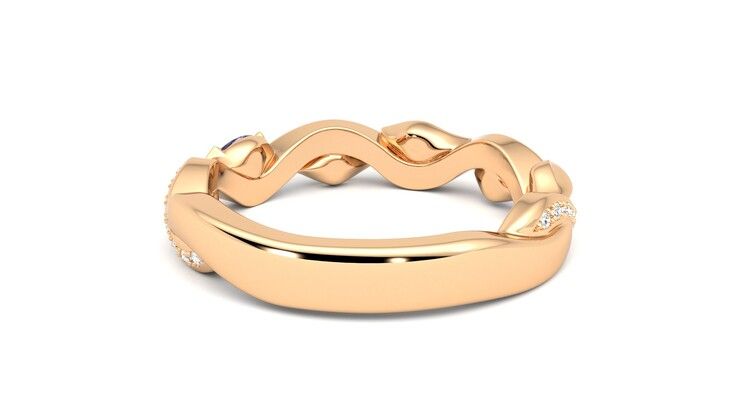 Taylor & Hart Lapelis Wedding Ring 360 degree image 15