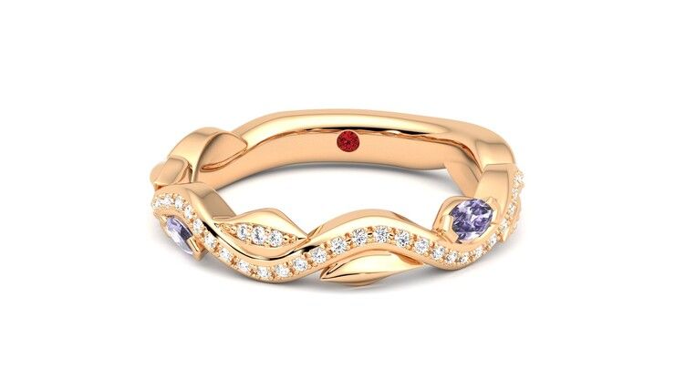 Taylor & Hart Lapelis Wedding Ring 360 degree image 28