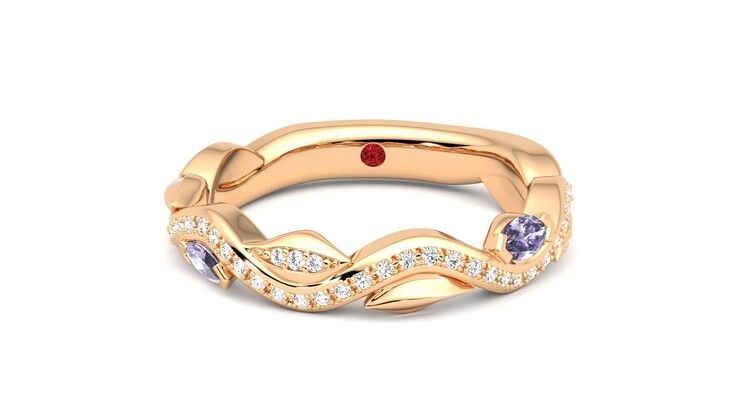 Taylor & Hart Lapelis Wedding Ring 360 degree image 29