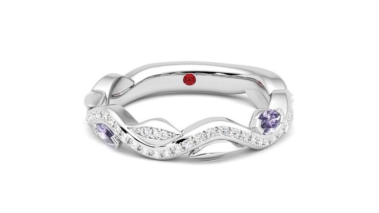 Taylor & Hart Lapelis Wedding Ring 360 degree image 0