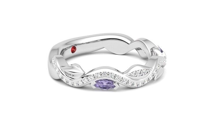 Taylor & Hart Lapelis Wedding Ring 360 degree image 7