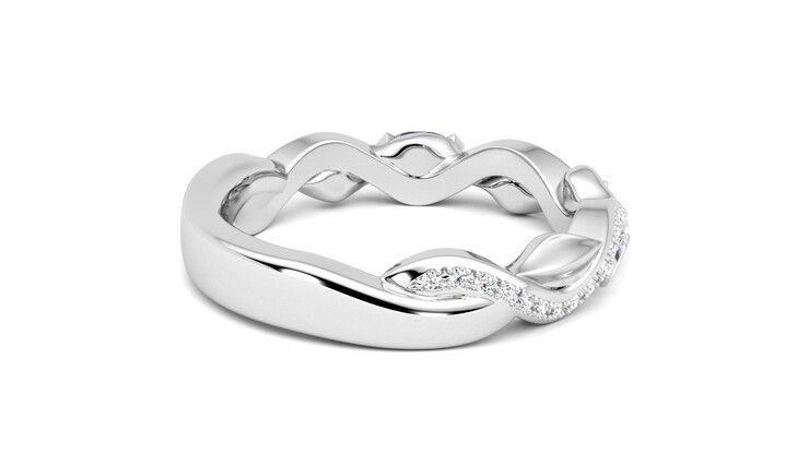 Taylor & Hart Lapelis Wedding Ring 360 degree image 12