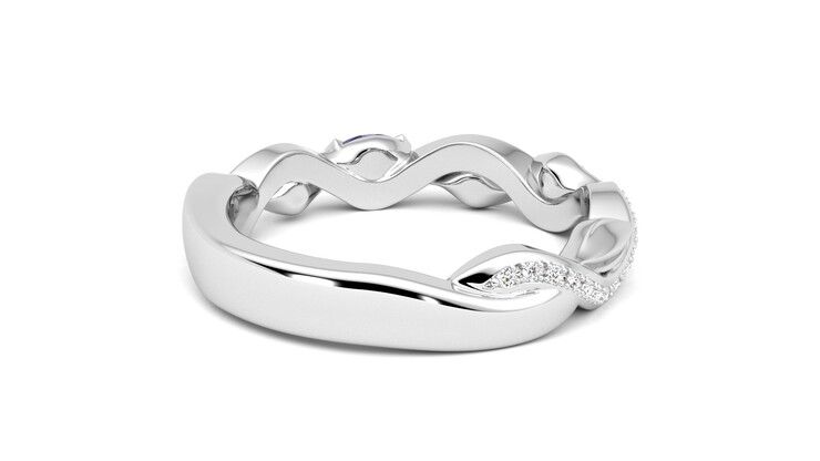 Taylor & Hart Lapelis Wedding Ring 360 degree image 13