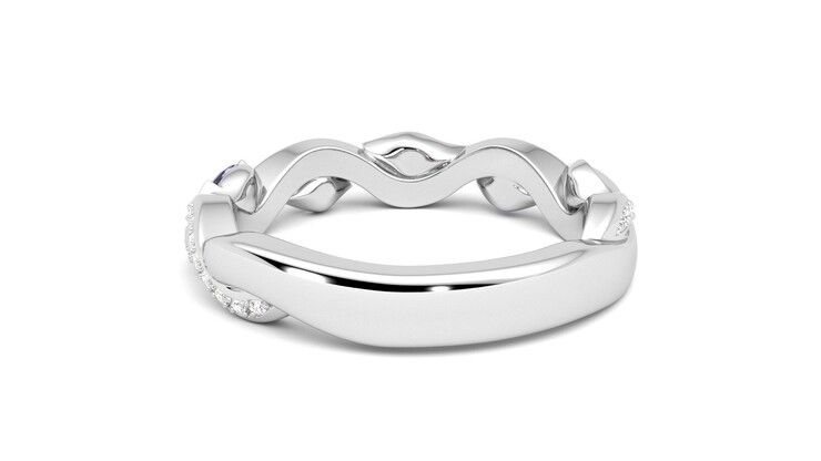 Taylor & Hart Lapelis Wedding Ring 360 degree image 16