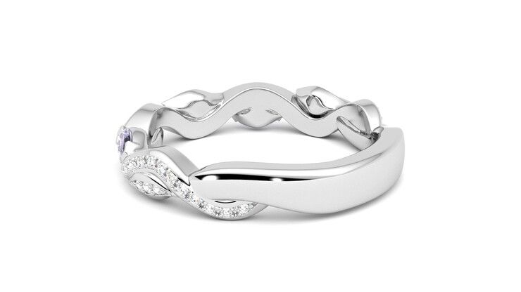 Taylor & Hart Lapelis Wedding Ring 360 degree image 18