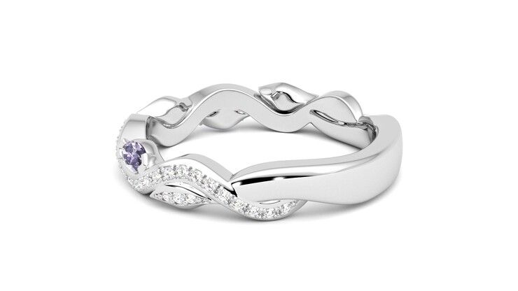 Taylor & Hart Lapelis Wedding Ring 360 degree image 19