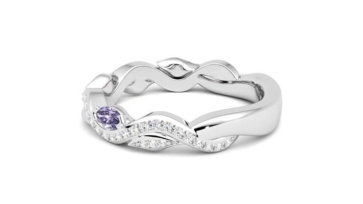 Taylor & Hart Lapelis Wedding Ring 360 degree image 20