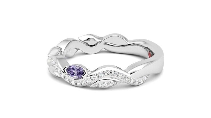 Taylor & Hart Lapelis Wedding Ring 360 degree image 21