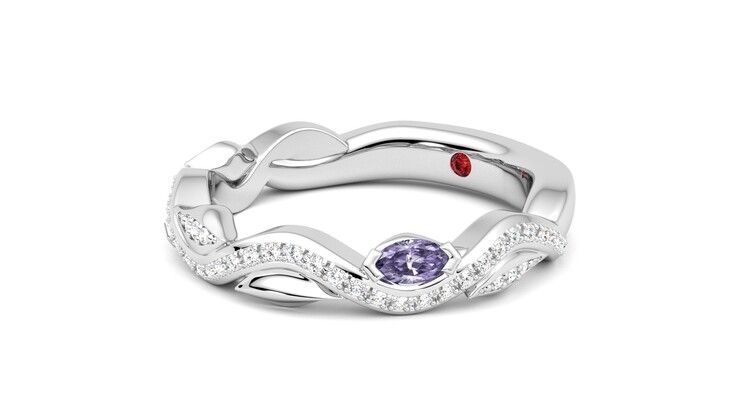 Taylor & Hart Lapelis Wedding Ring 360 degree image 24
