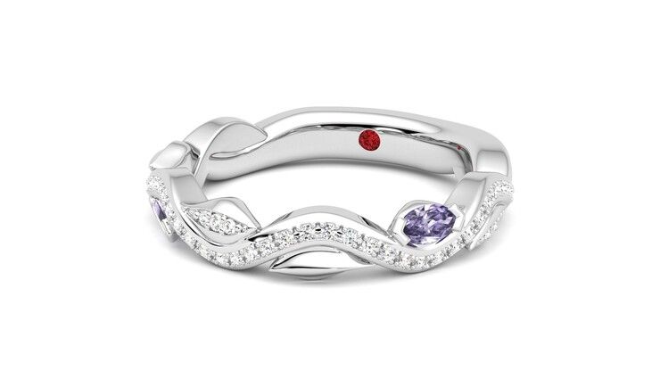 Taylor & Hart Lapelis Wedding Ring 360 degree image 26