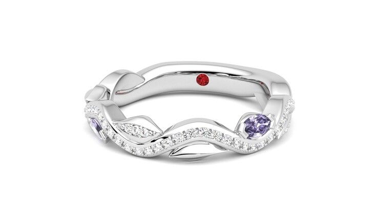 Taylor & Hart Lapelis Wedding Ring 360 degree image 27