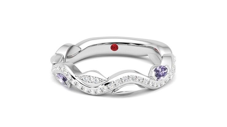 Taylor & Hart Lapelis Wedding Ring 360 degree image 29