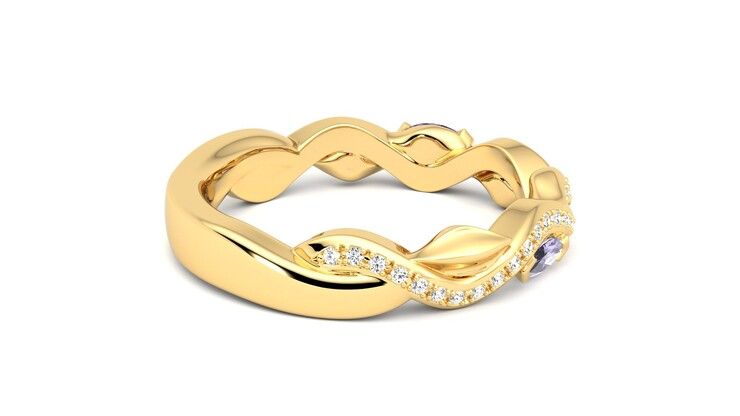 Taylor & Hart Lapelis Wedding Ring 360 degree image 11