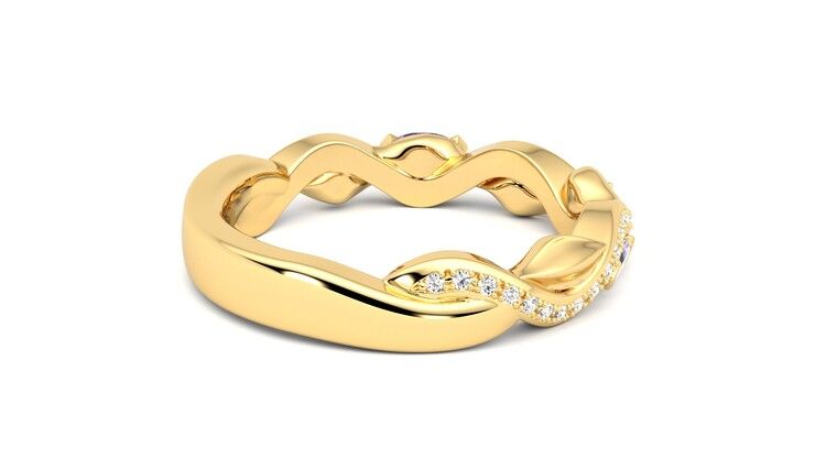 Taylor & Hart Lapelis Wedding Ring 360 degree image 12