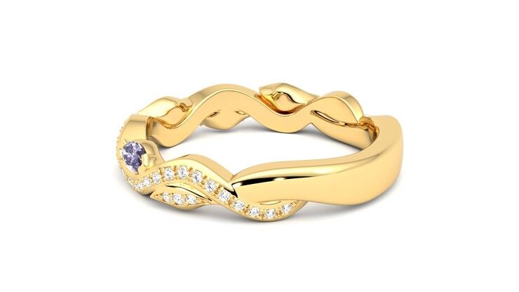 Taylor & Hart Lapelis Wedding Ring 360 degree image 19