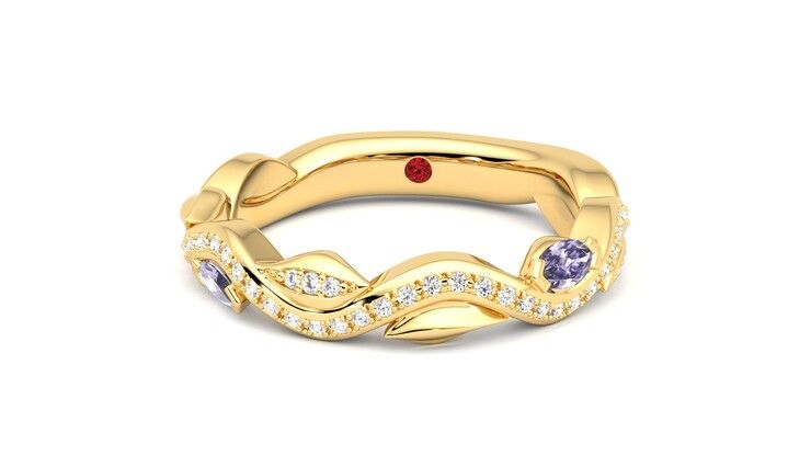 Taylor & Hart Lapelis Wedding Ring 360 degree image 28