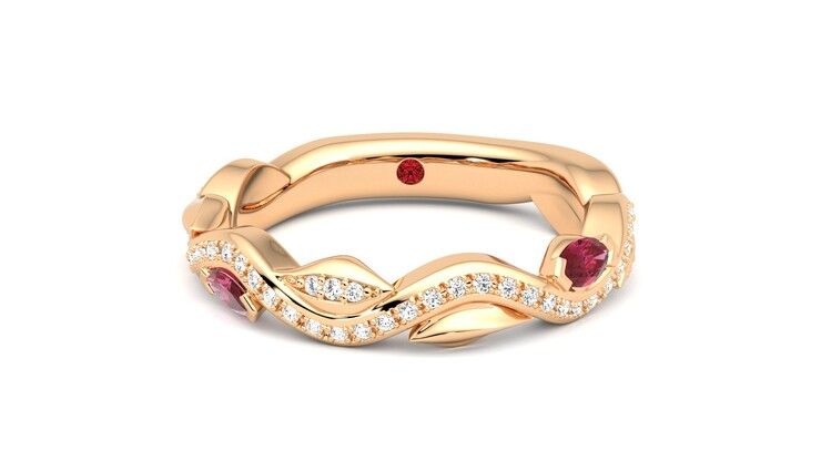 Taylor & Hart Lapelis Wedding Ring 360 degree image 0