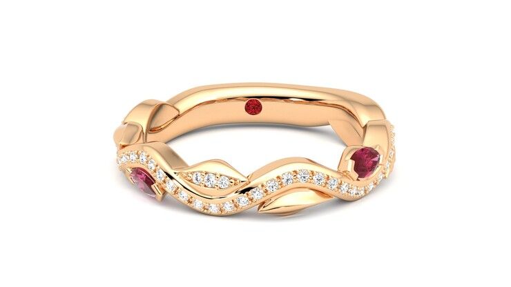 Taylor & Hart Lapelis Wedding Ring 360 degree image 1