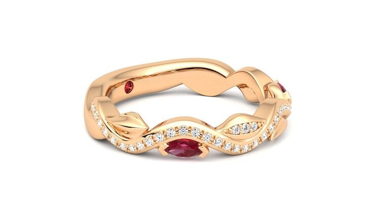 Taylor & Hart Lapelis Wedding Ring 360 degree image 7