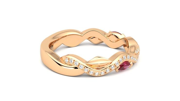 Taylor & Hart Lapelis Wedding Ring 360 degree image 10