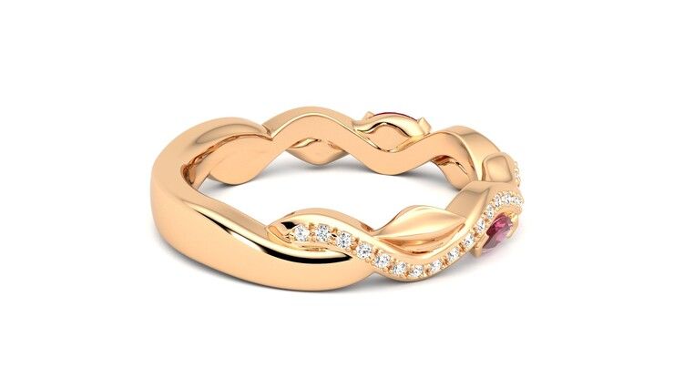 Taylor & Hart Lapelis Wedding Ring 360 degree image 11
