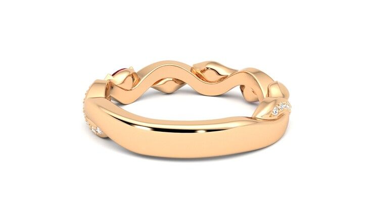 Taylor & Hart Lapelis Wedding Ring 360 degree image 15