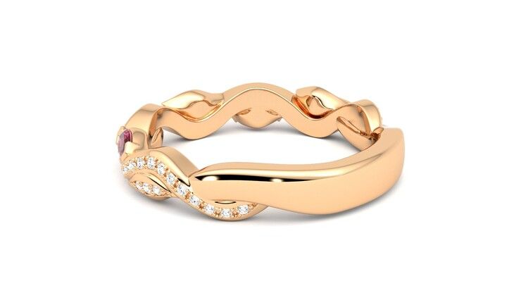 Taylor & Hart Lapelis Wedding Ring 360 degree image 18