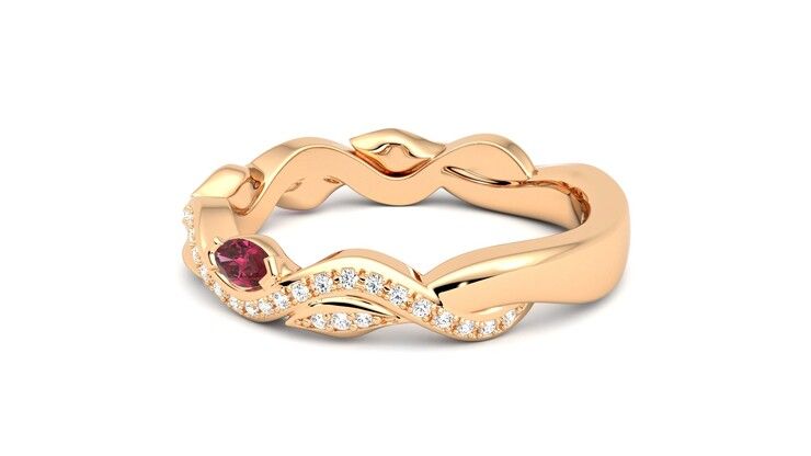 Taylor & Hart Lapelis Wedding Ring 360 degree image 20