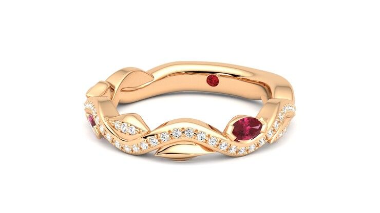 Taylor & Hart Lapelis Wedding Ring 360 degree image 26